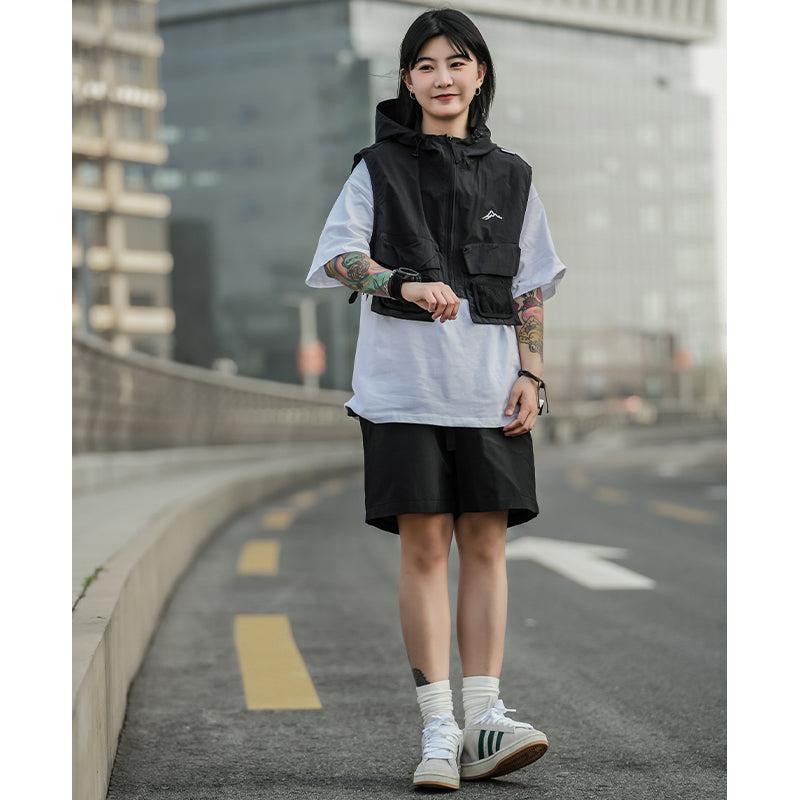 【Oneblue Shop】ヴィンテージテイスト マルチポケットベストLS070801