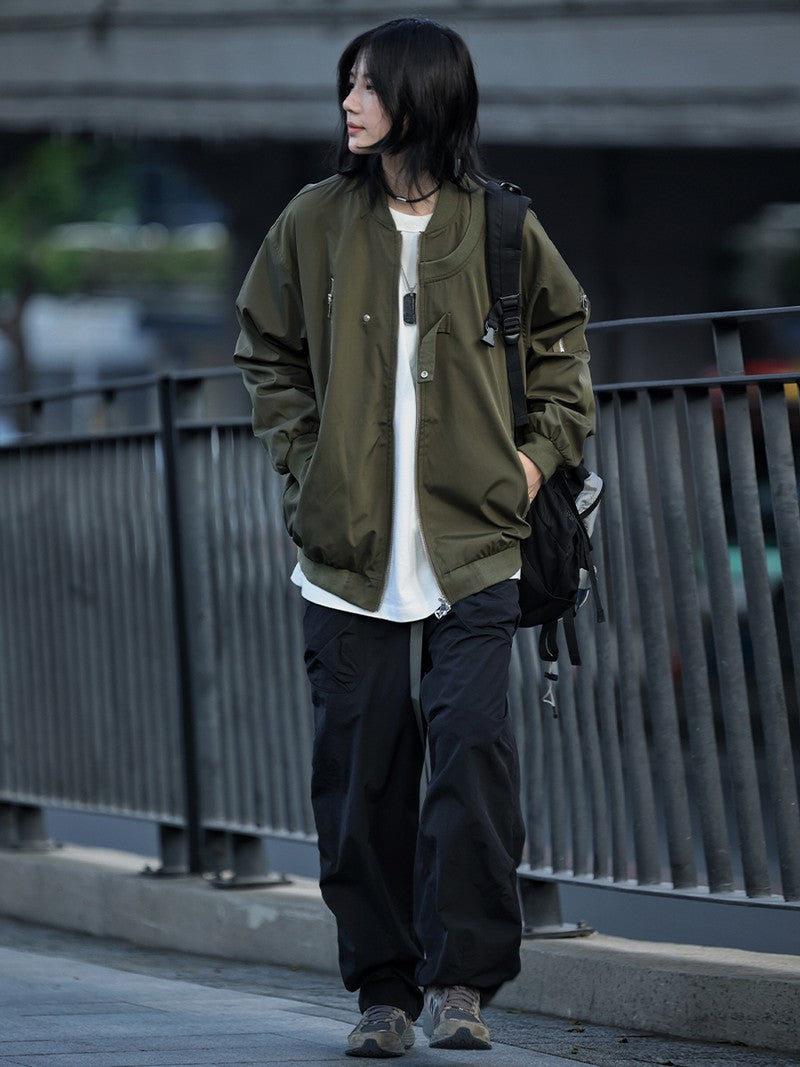 【Oneblue Shop】ワークウェアワイドストレートパンツ LS2308302