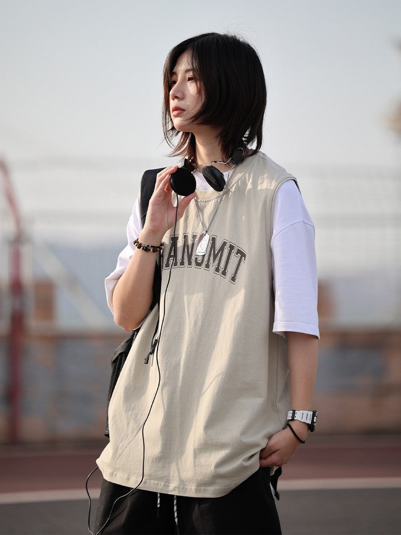 【ONEBLUE Shop】タンクトップ/全3色 oversize 男女通用 海外トレンド ls061605