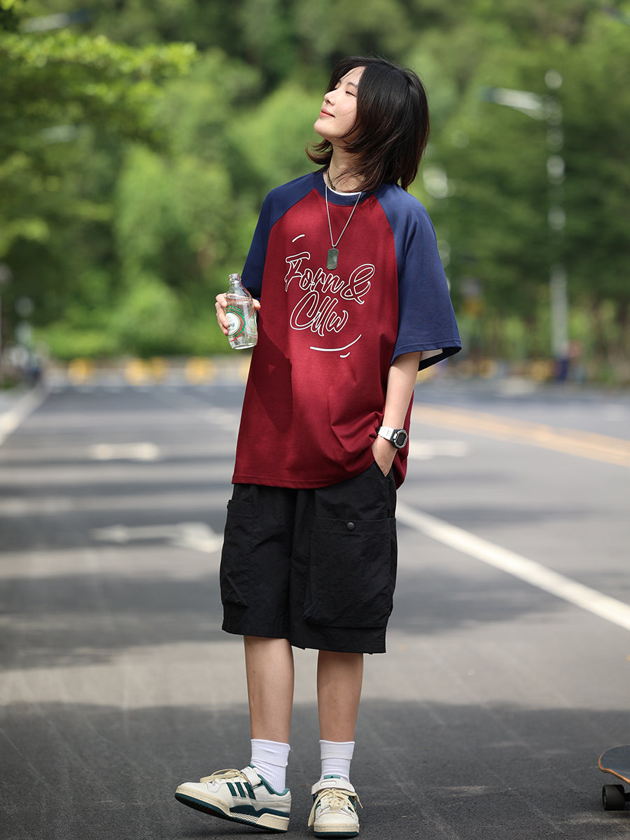 【Oneblue Shop】シティボーイアウトドアファンクションハーフパンツ LS070806