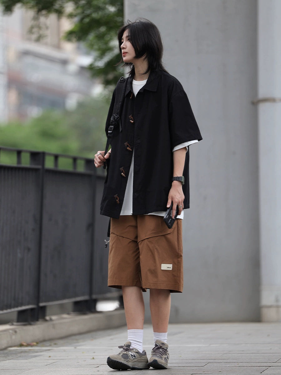 【Oneblue shop】シンプルなシャツTシャツ-T-shirt LS2406058