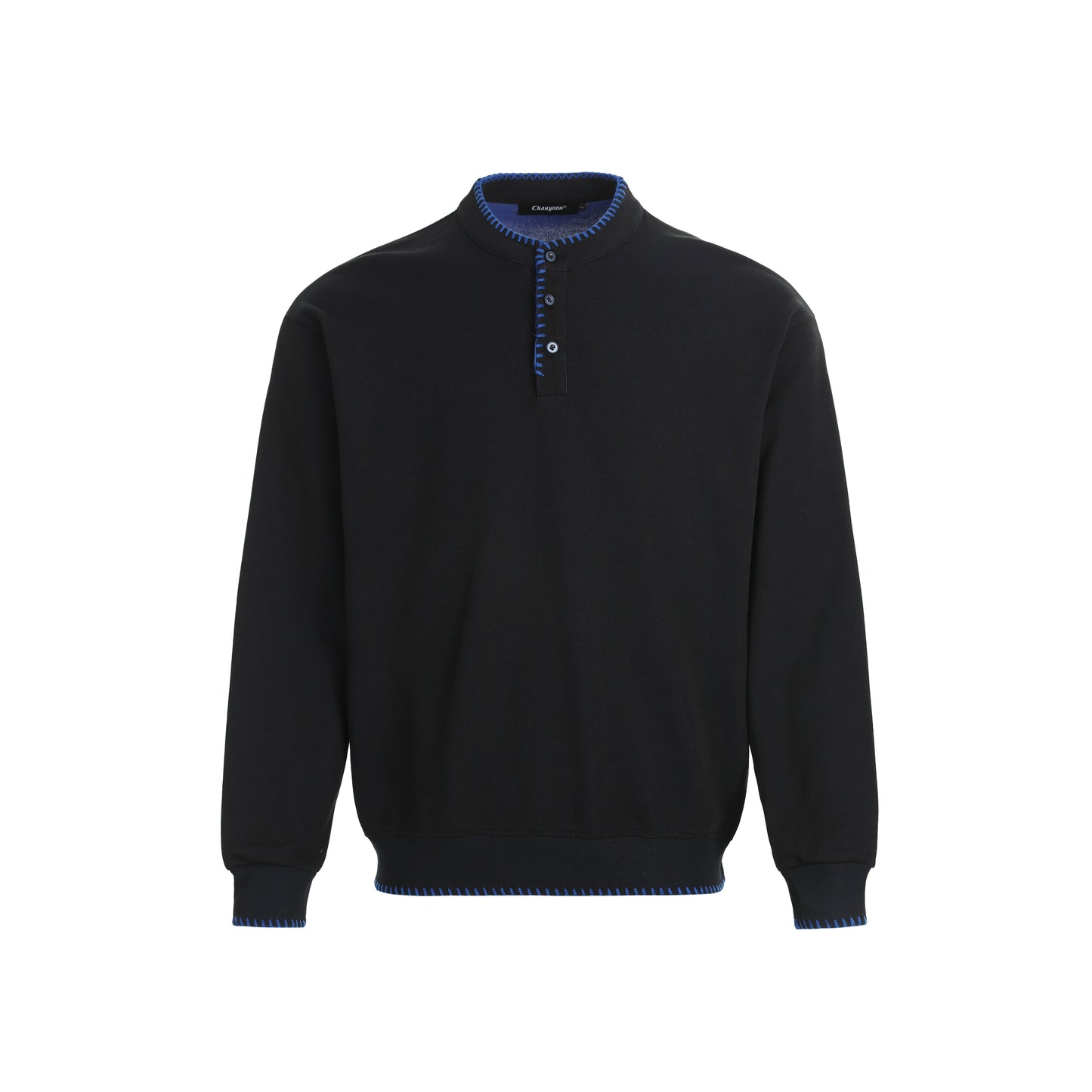 【Oneblue Shop】ヘンリーネック/スウェット/長袖 LS2508201