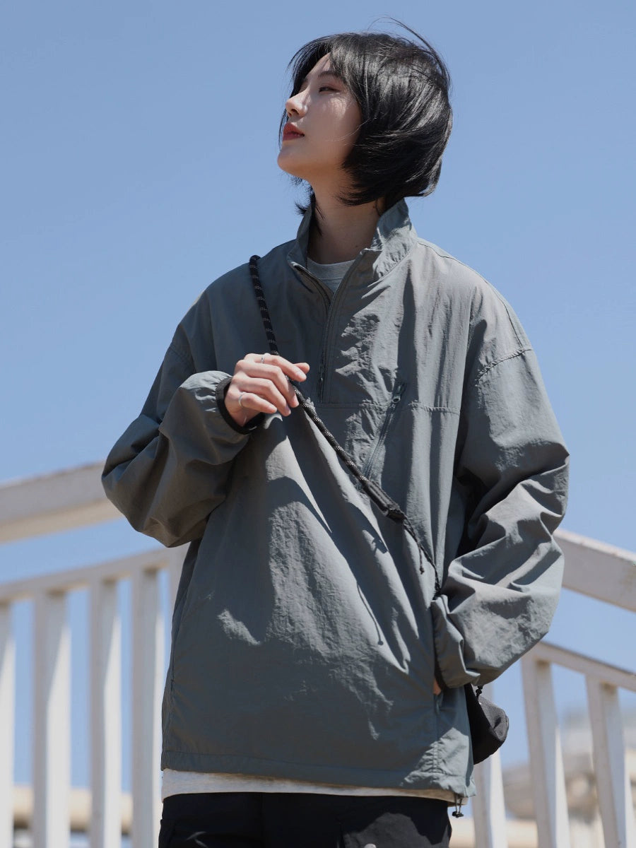 【Oneblue Shop】NCLLW アウトドアハーフジップジャケット LS2404039