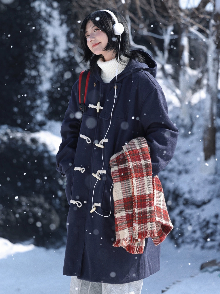 【Oneblue Shop】ロングコート冬用ウールジャケット / Long Coat for Winter LS202411041