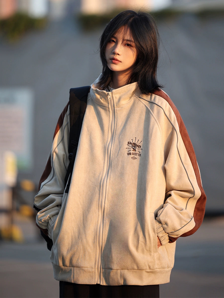 【Oneblue Shop】スタイリッシュボンバージャケット ls2403092