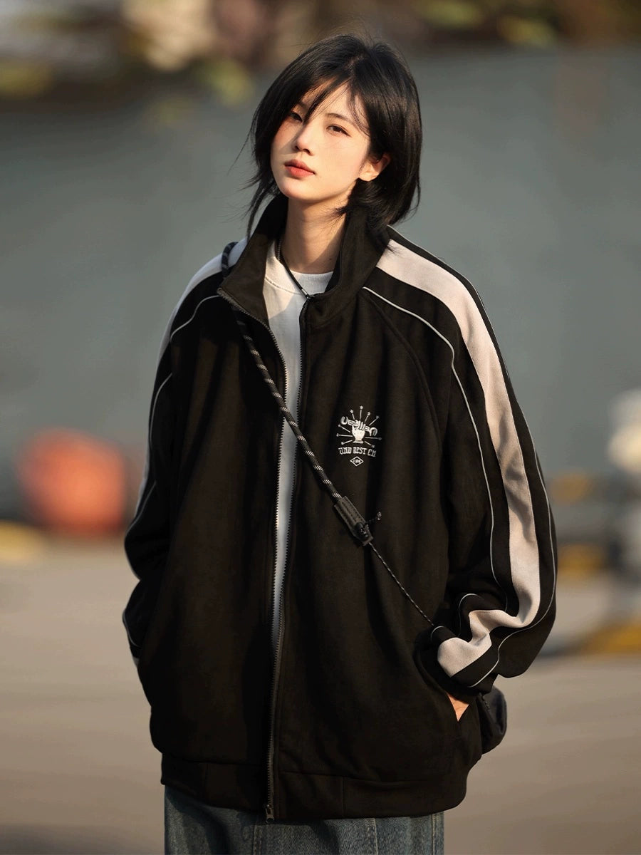 【Oneblue Shop】スタイリッシュボンバージャケット ls2403092