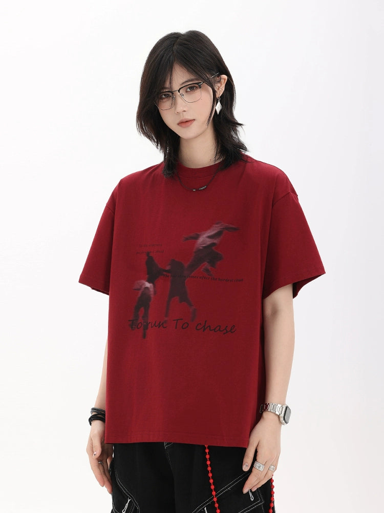 【Oneblue Shop】半袖Tシャツ/夏用/ゆったりシルエット LS2505251