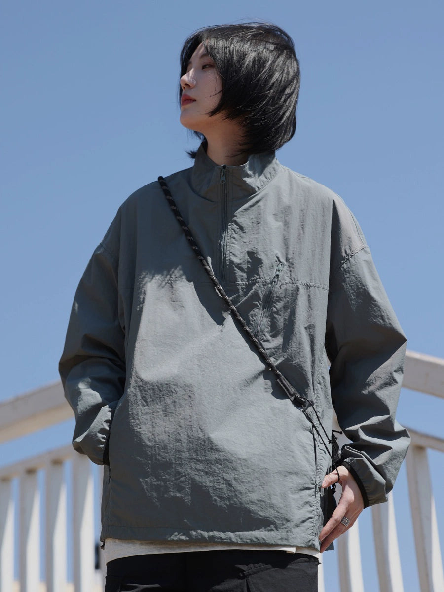 【Oneblue Shop】NCLLW アウトドアハーフジップジャケット LS2404039