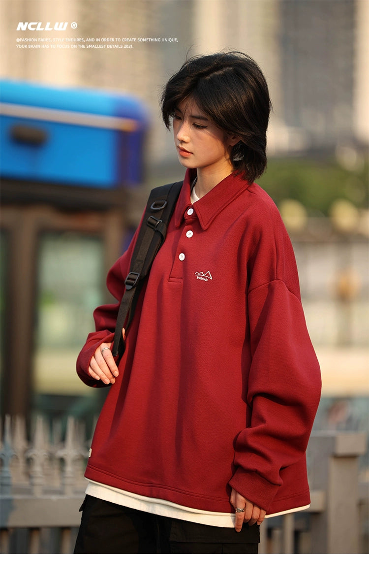 【Oneblue Shop】ロングスリーブパーカー - Hoodies LS2405192