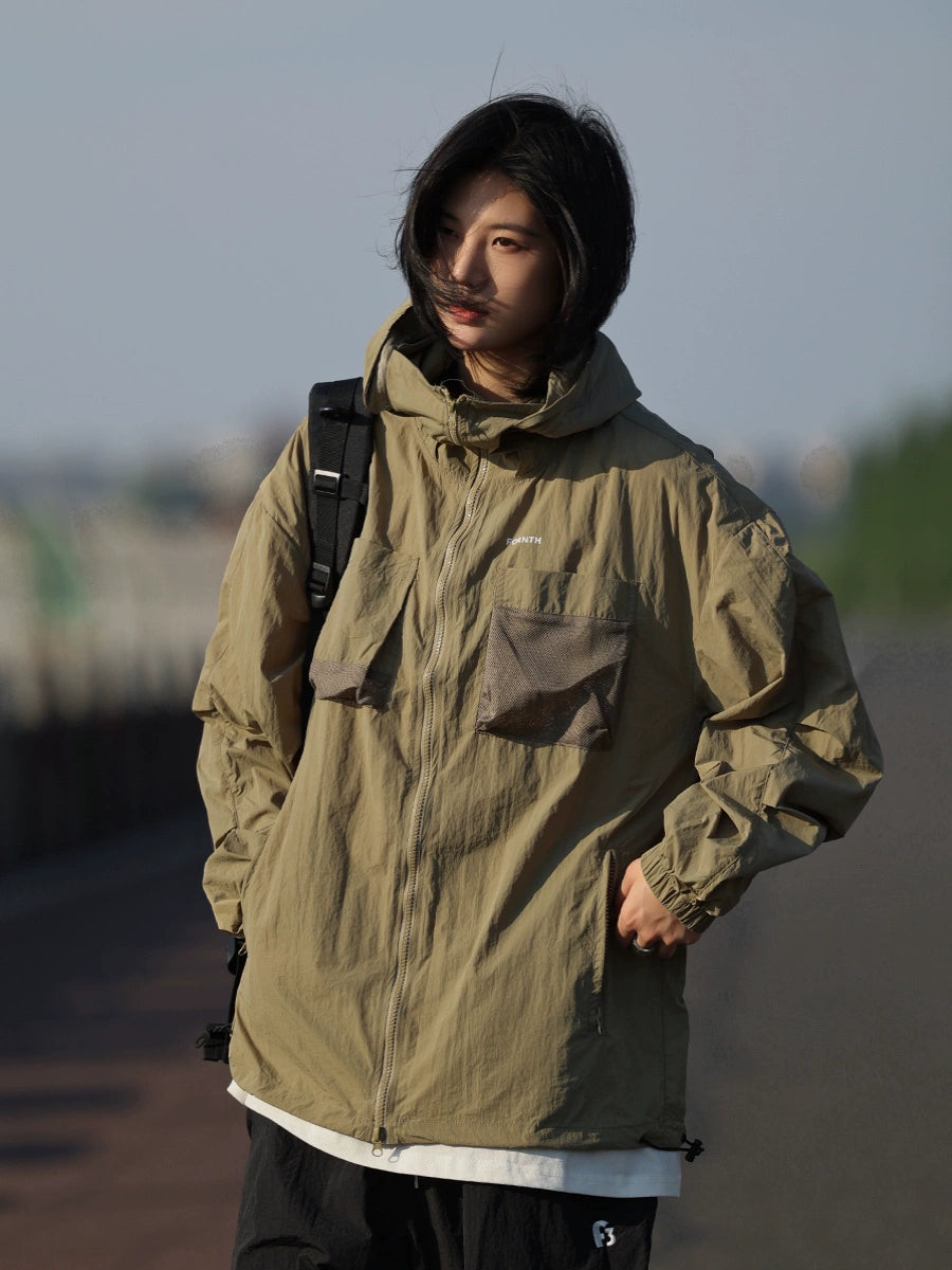 【Oneblue Shop】UVカット通気性ジャケット-Overcoat LS24061911