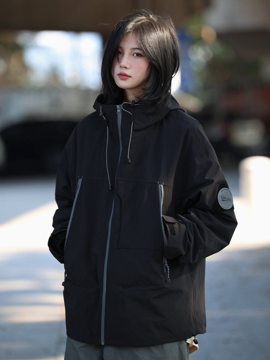 【Oneblue Shop】 2 in 1ジャケット パーカジャケットツーピース / ダウンジャケット防水性/透湿性/保温性 LS2311061 【インナーも含めた2着です】