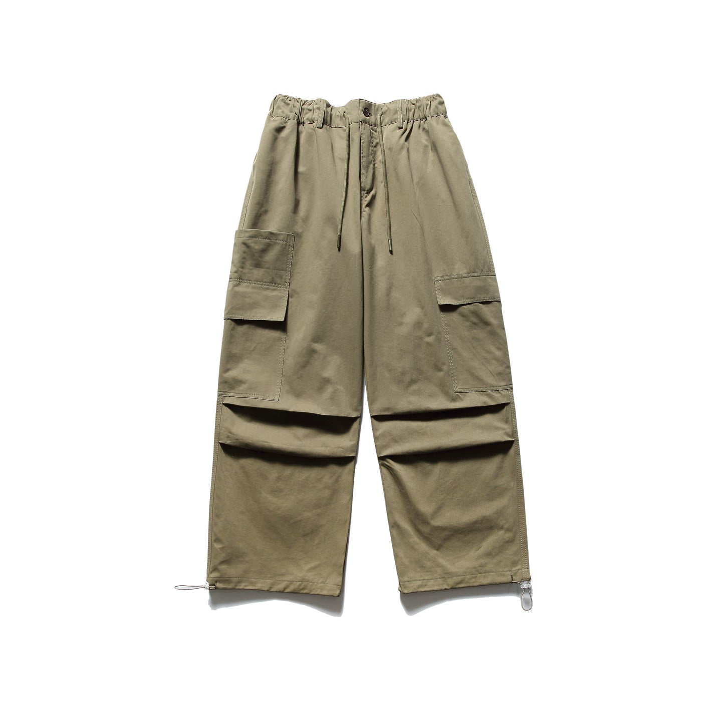 【OneBlue Shop】ワークウェアポケット付きドローストリングアンクル -Pants LS2405198