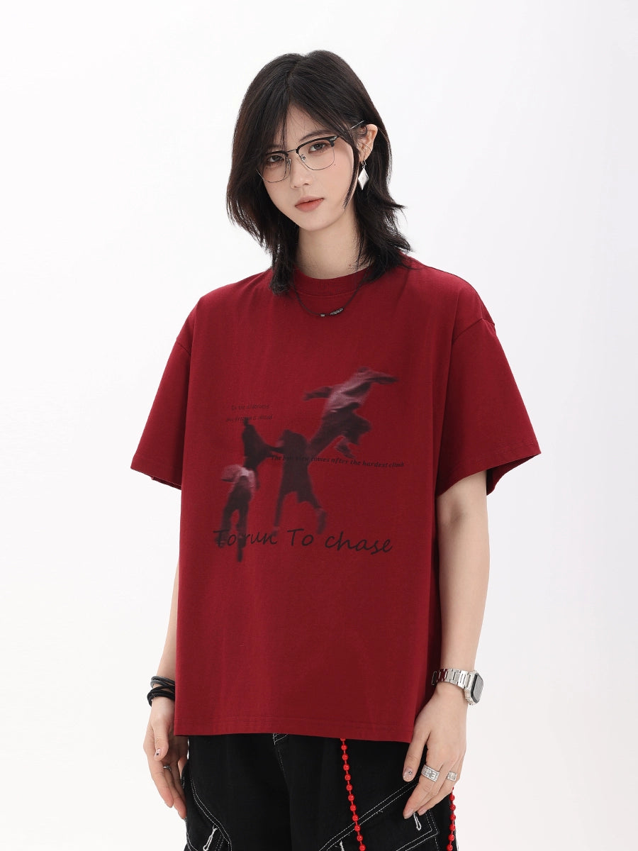 【Oneblue Shop】半袖Tシャツ/夏用/ゆったりシルエット LS2505251