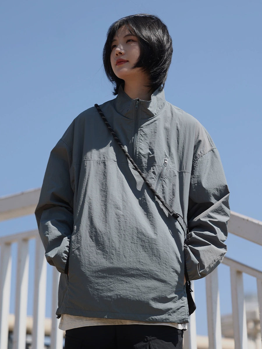 【Oneblue Shop】NCLLW アウトドアハーフジップジャケット LS2404039