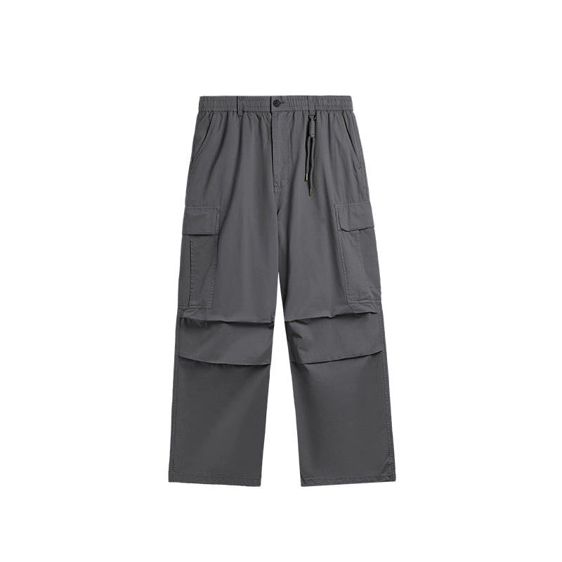 【Oneblue Shop】ウエストゴムワイドカーゴパンツ 春 夏 / Cargo Pants LS2407212