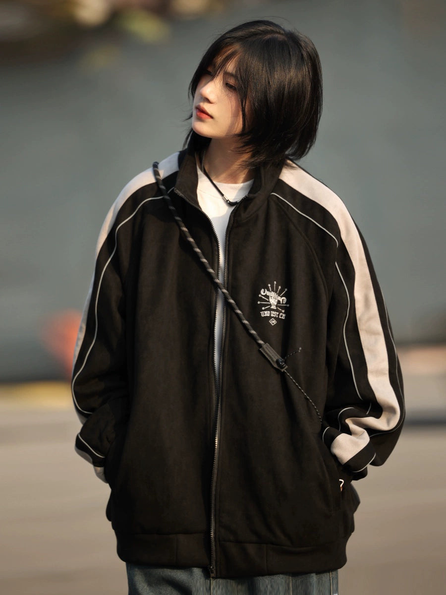 【Oneblue Shop】スタイリッシュボンバージャケット ls2403092