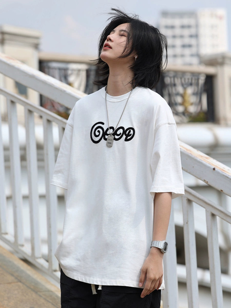 【OneBlue Shop】NCLLW ナチュラルコットンラウンドネックTシャツ LS2404035