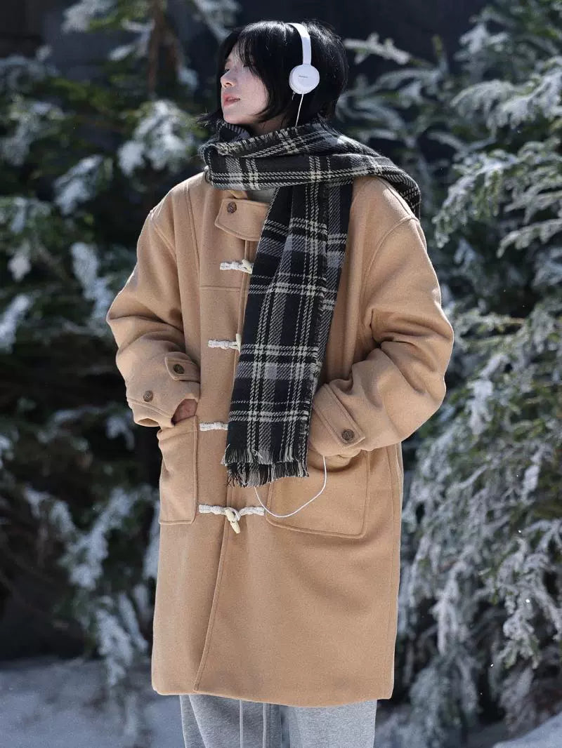 【Oneblue Shop】ロングコート冬用ウールジャケット / Long Coat for Winter LS202411041