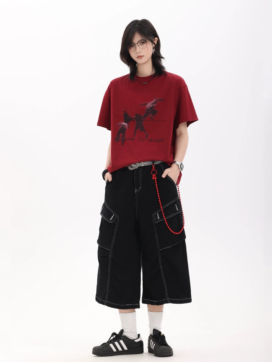 【Oneblue Shop】半袖Tシャツ/夏用/ゆったりシルエット LS2505251