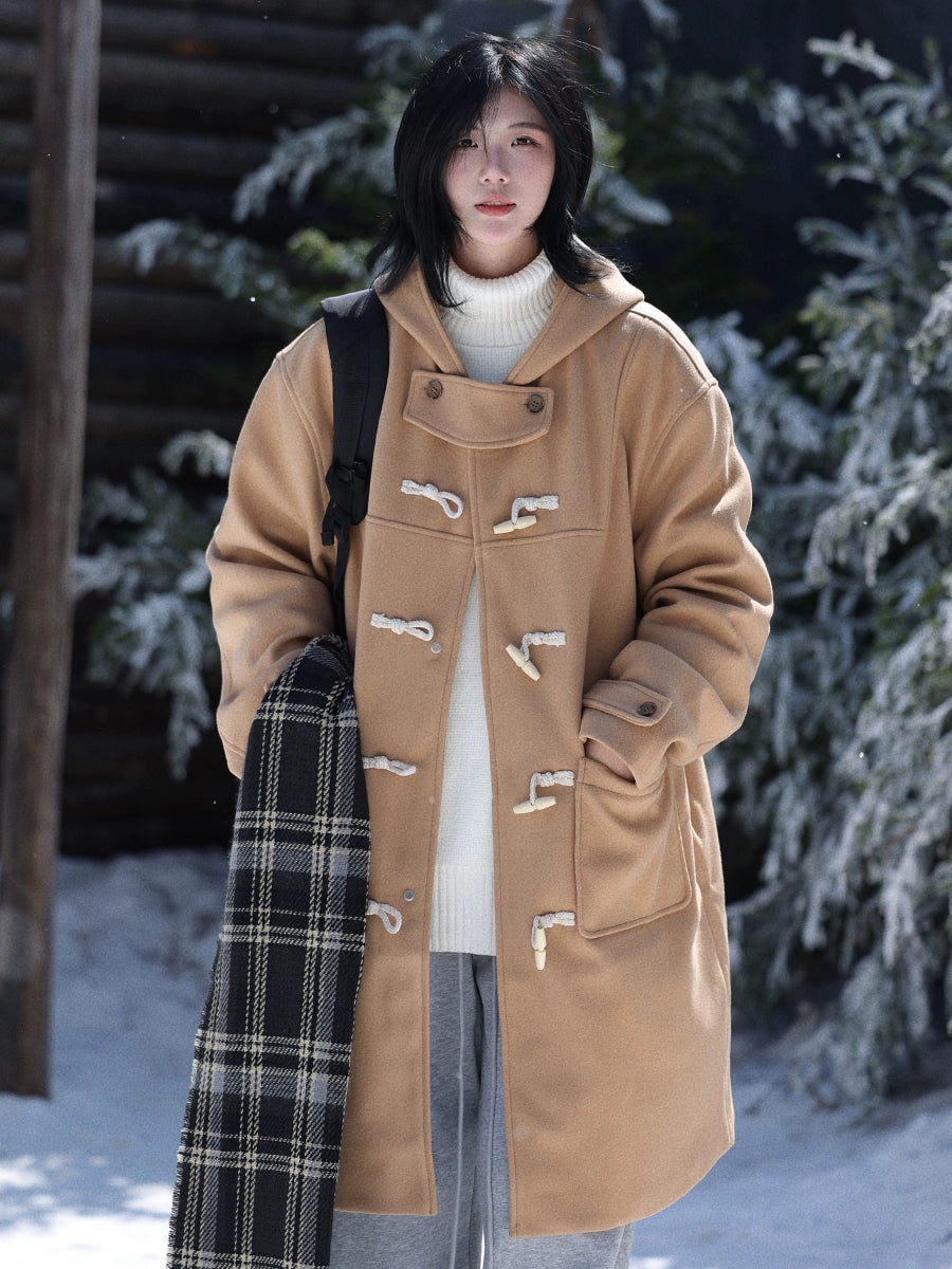 【Oneblue Shop】ロングコート冬用ウールジャケット / Long Coat for Winter LS202411041