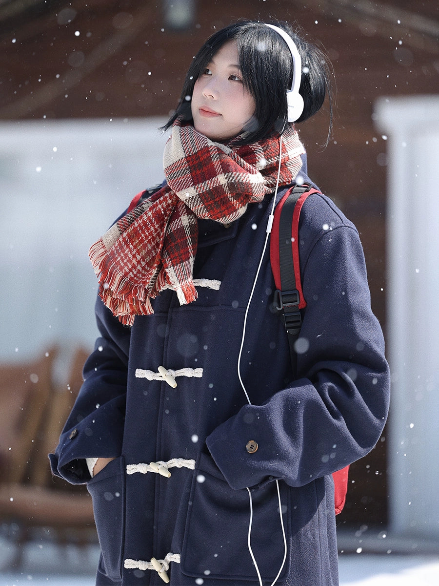 【Oneblue Shop】ロングコート冬用ウールジャケット / Long Coat for Winter LS202411041