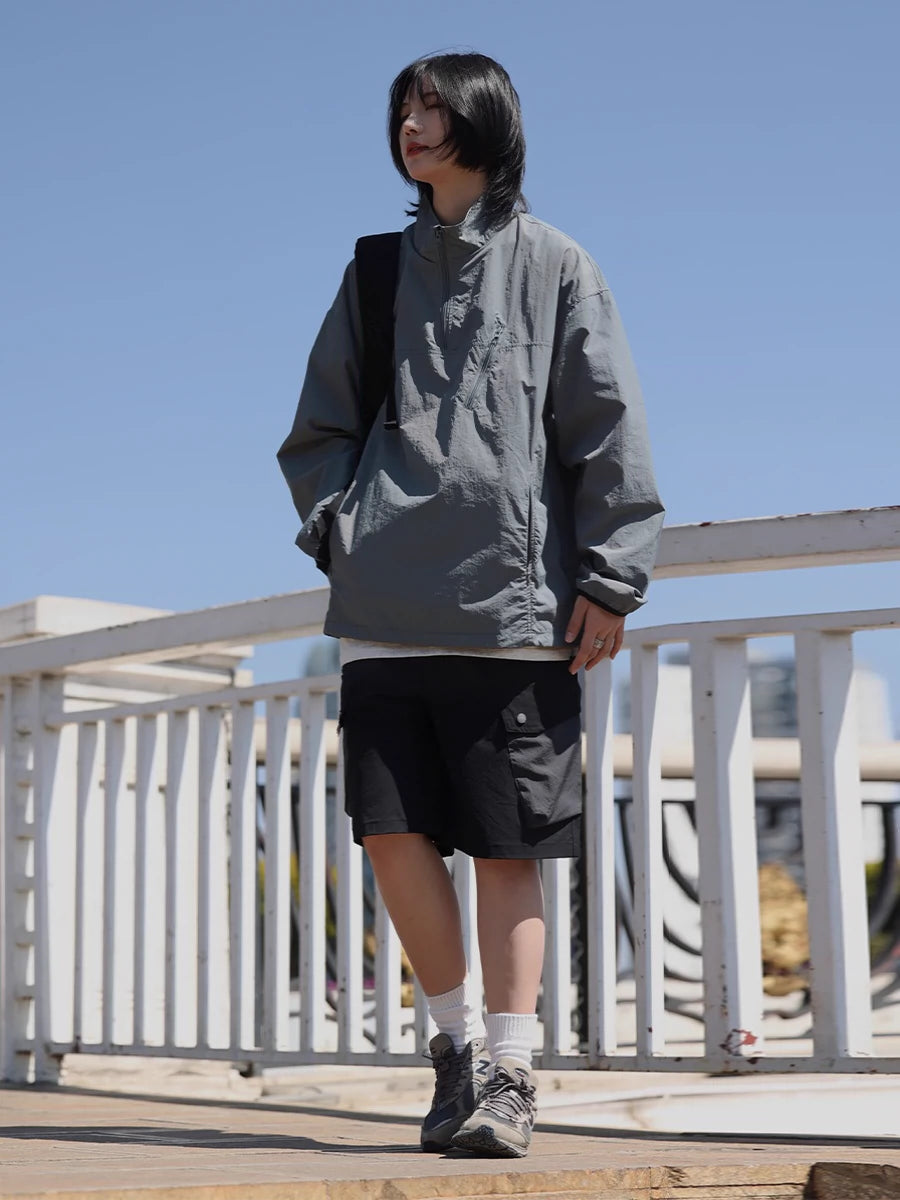 【Oneblue Shop】NCLLW アウトドアハーフジップジャケット LS2404039