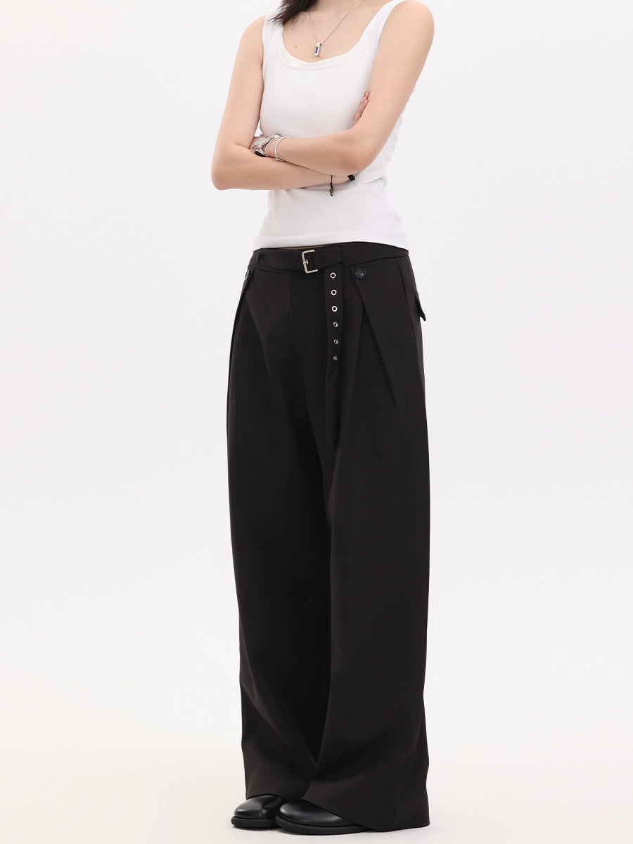 【Oneblue Shop】ストレートルーズパンツ (Straight Loose Pants) LS20251001