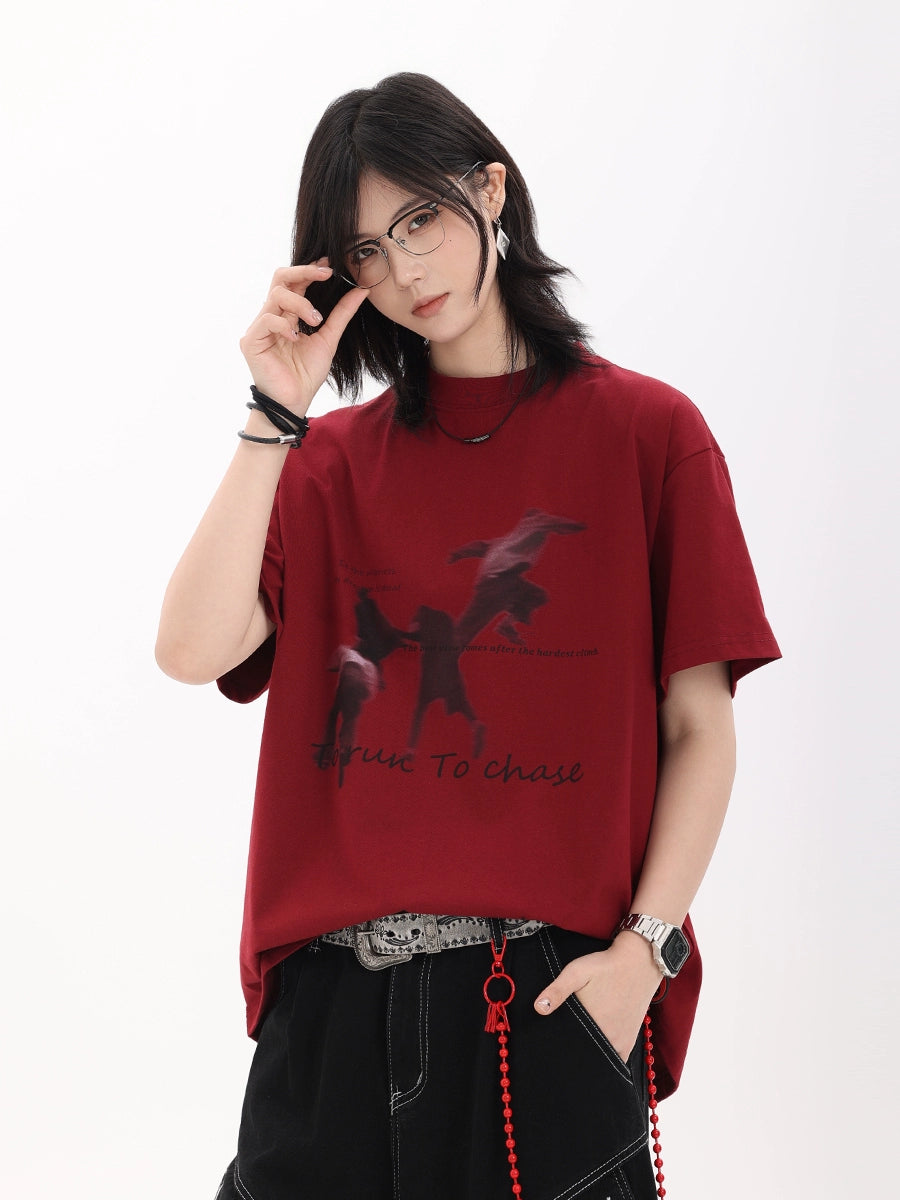 【Oneblue Shop】半袖Tシャツ/夏用/ゆったりシルエット LS2505251