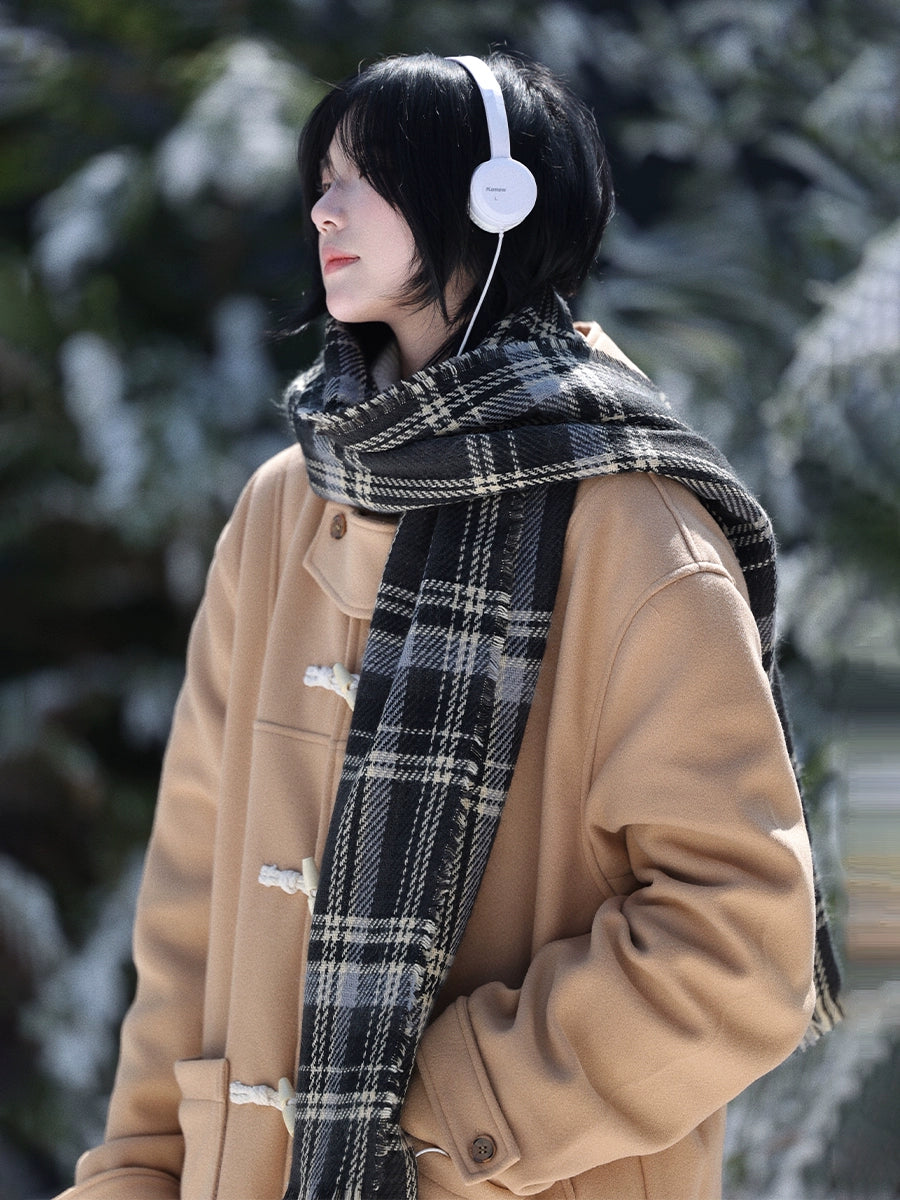 【Oneblue Shop】ロングコート冬用ウールジャケット / Long Coat for Winter LS202411041
