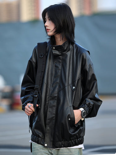 【Oneblue Shop】2023秋冬PUレザージャケット LS2311031