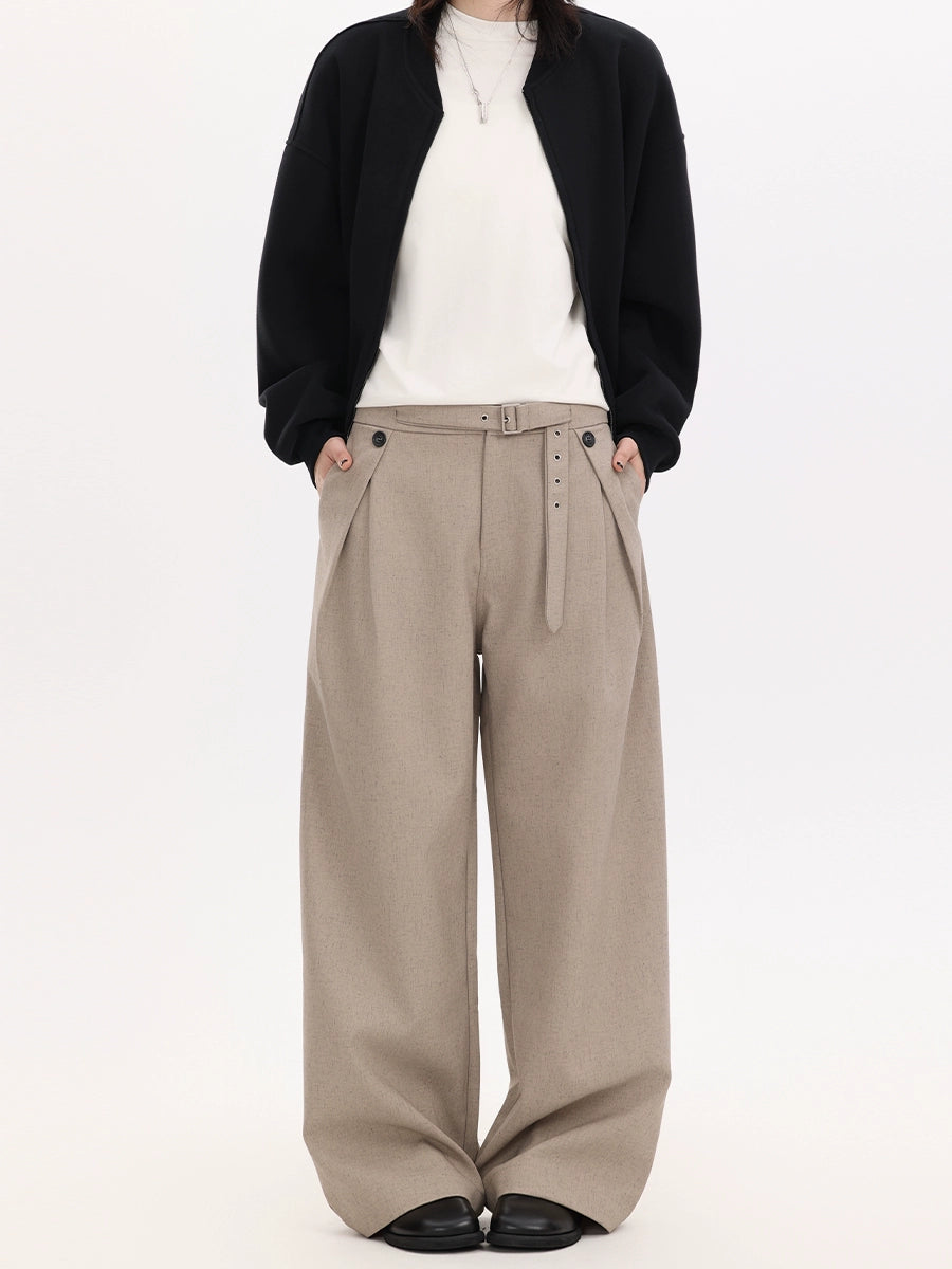 【Oneblue Shop】ストレートルーズパンツ (Straight Loose Pants) LS20251001