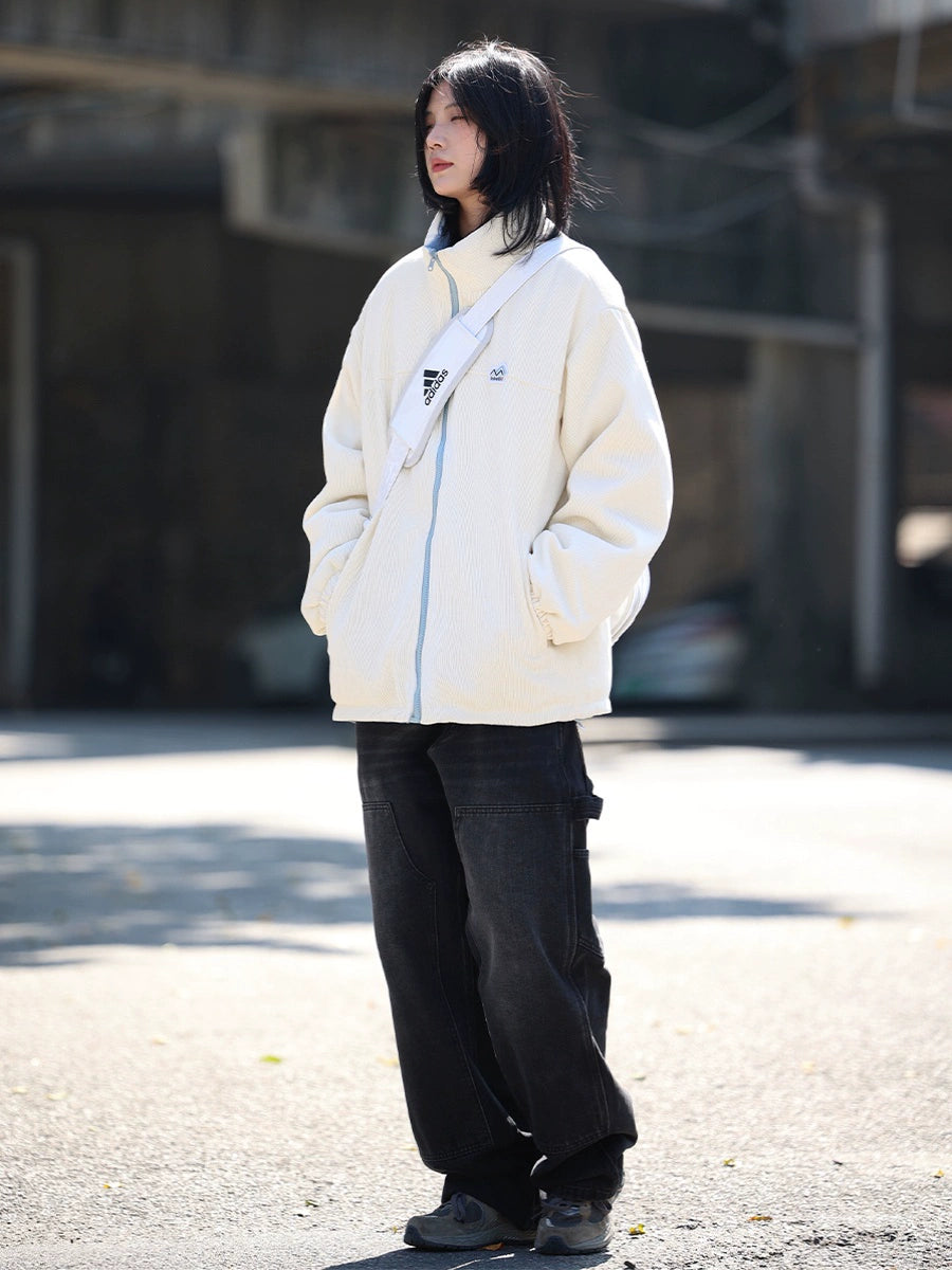 【Oneblue Shop】リラックスフィットストレートレッグデニムパンツ LS2401025