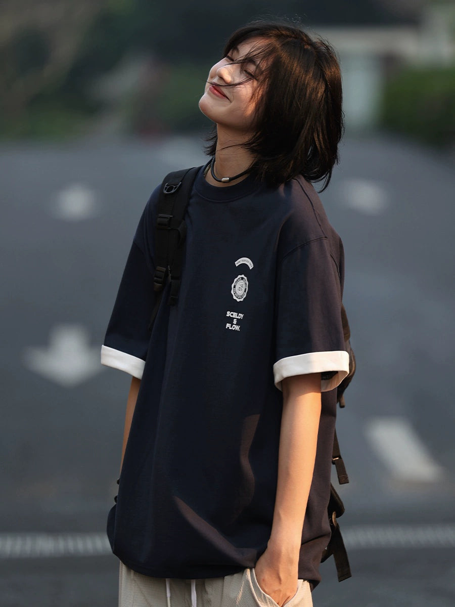 フェイク2枚プリントTシャツ -Tshirt LS2405202