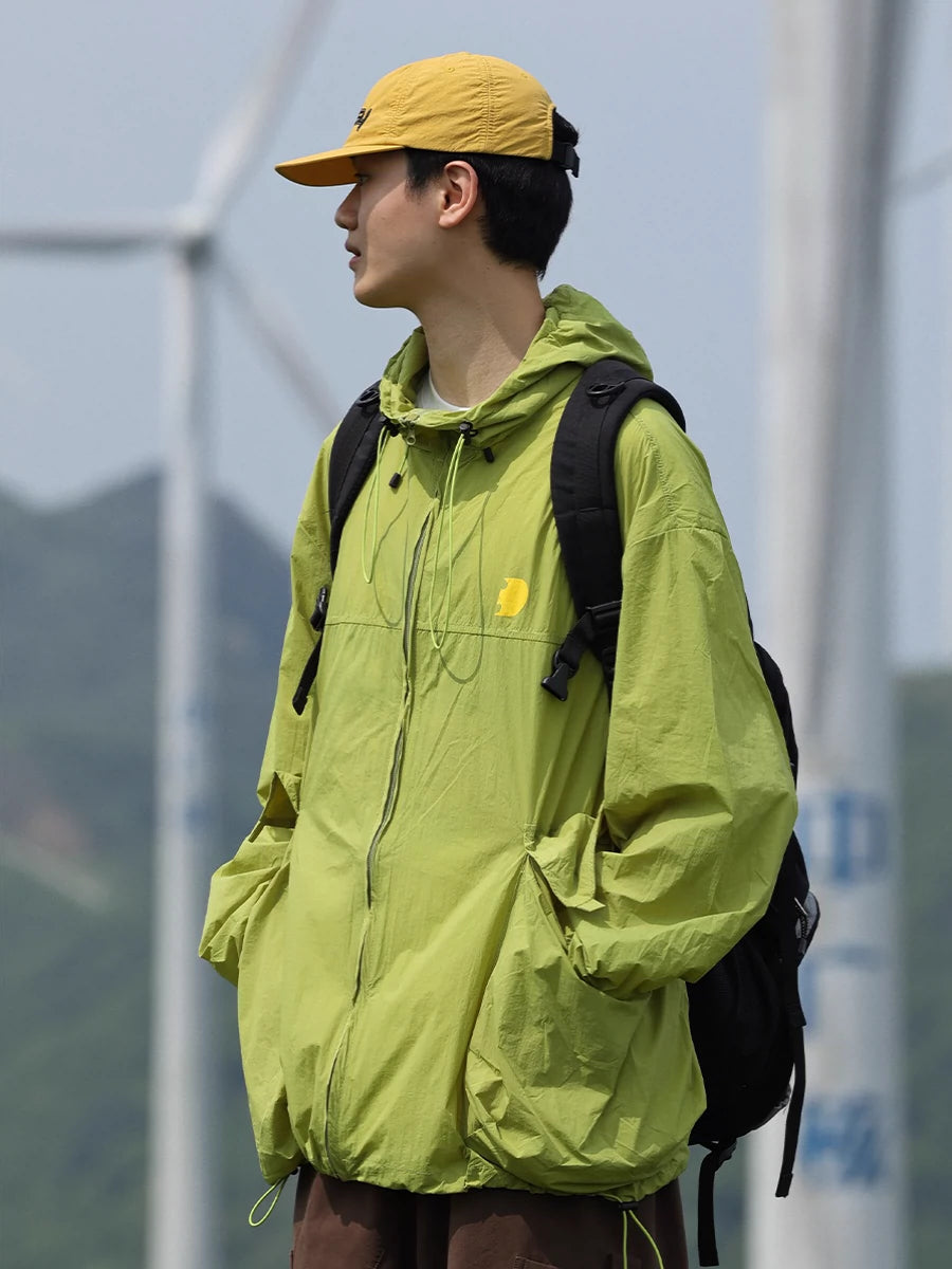 【Oneblue Shop】アウトドア薄手日焼け止めジャケット -overcoat LS2405205