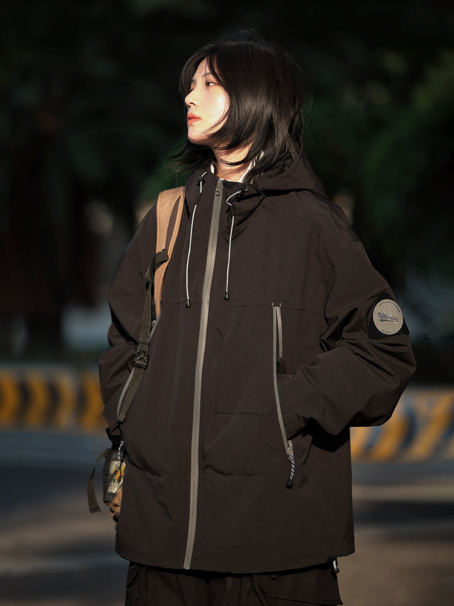 【Oneblue Shop】 2 in 1ジャケット パーカジャケットツーピース / ダウンジャケット防水性/透湿性/保温性 LS2311061 【インナーも含めた2着です】