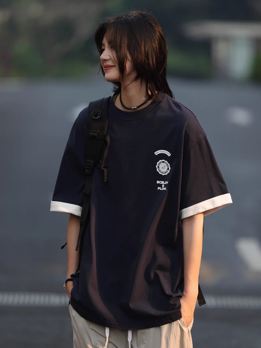 フェイク2枚プリントTシャツ -Tshirt LS2405202