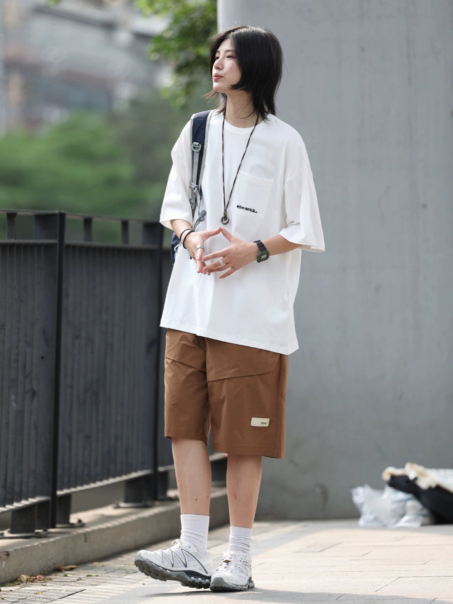 ラウンドネックシンプルTシャツ -T-shirt LS24060515
