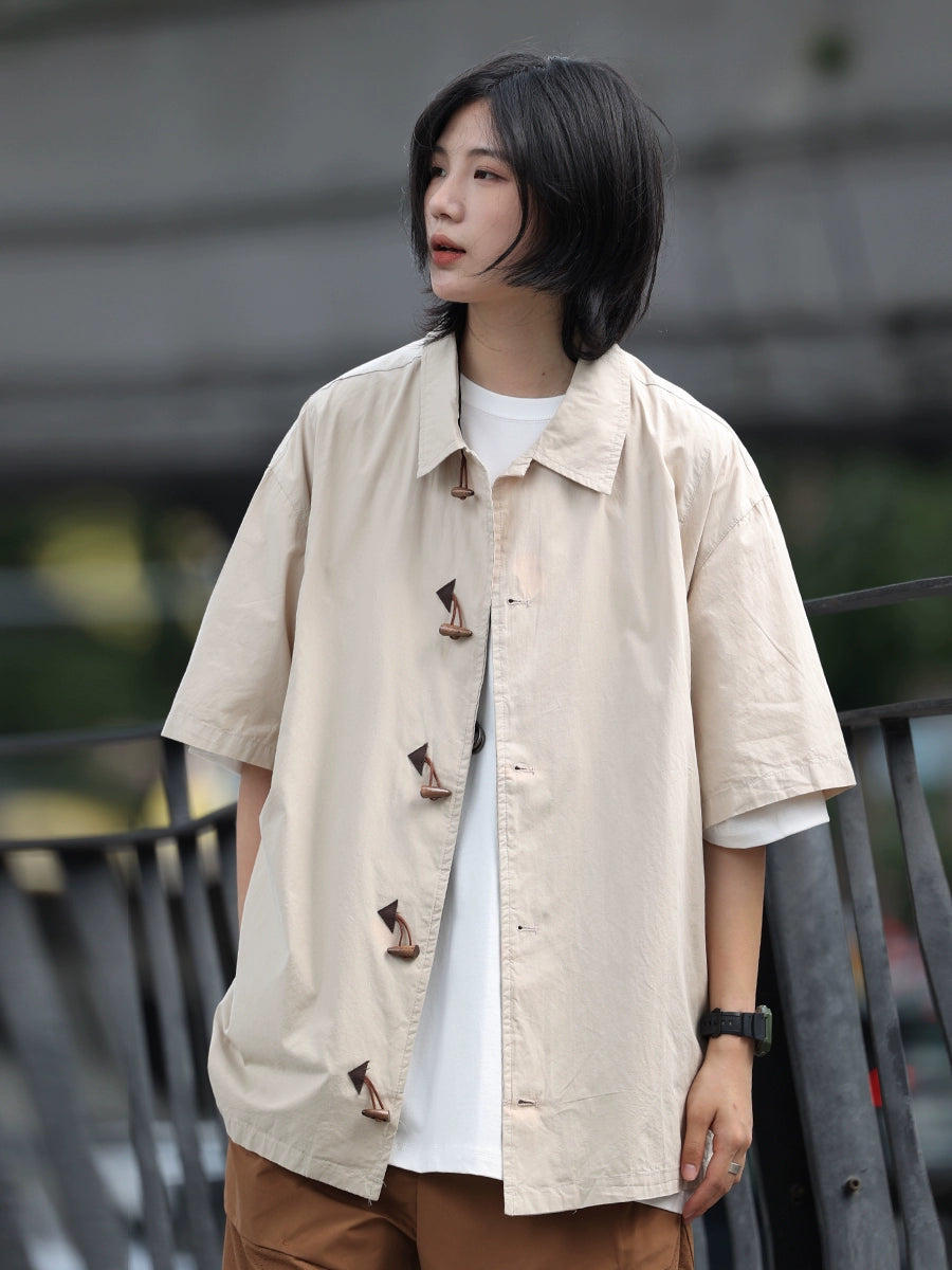【Oneblue shop】シンプルなシャツTシャツ-T-shirt LS2406058