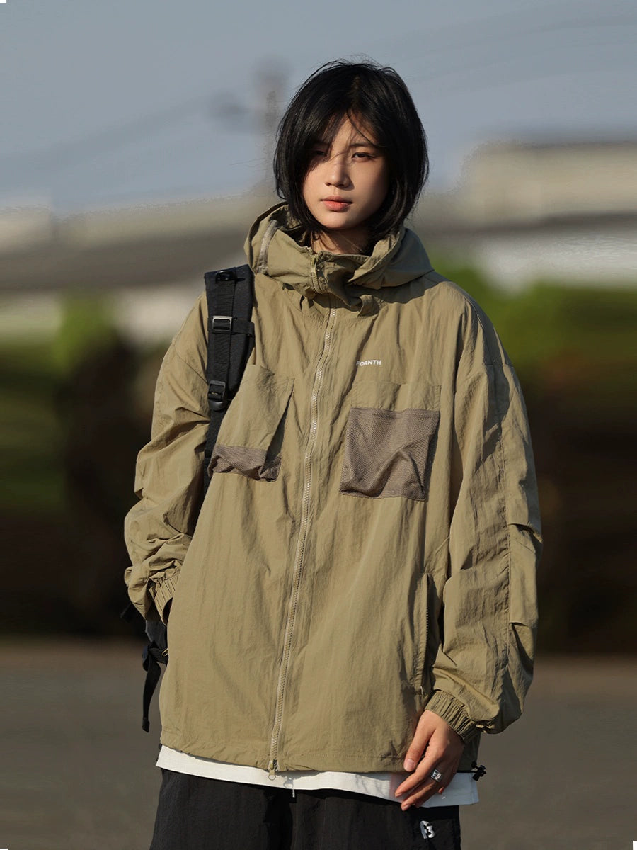 【Oneblue Shop】UVカット通気性ジャケット-Overcoat LS24061911