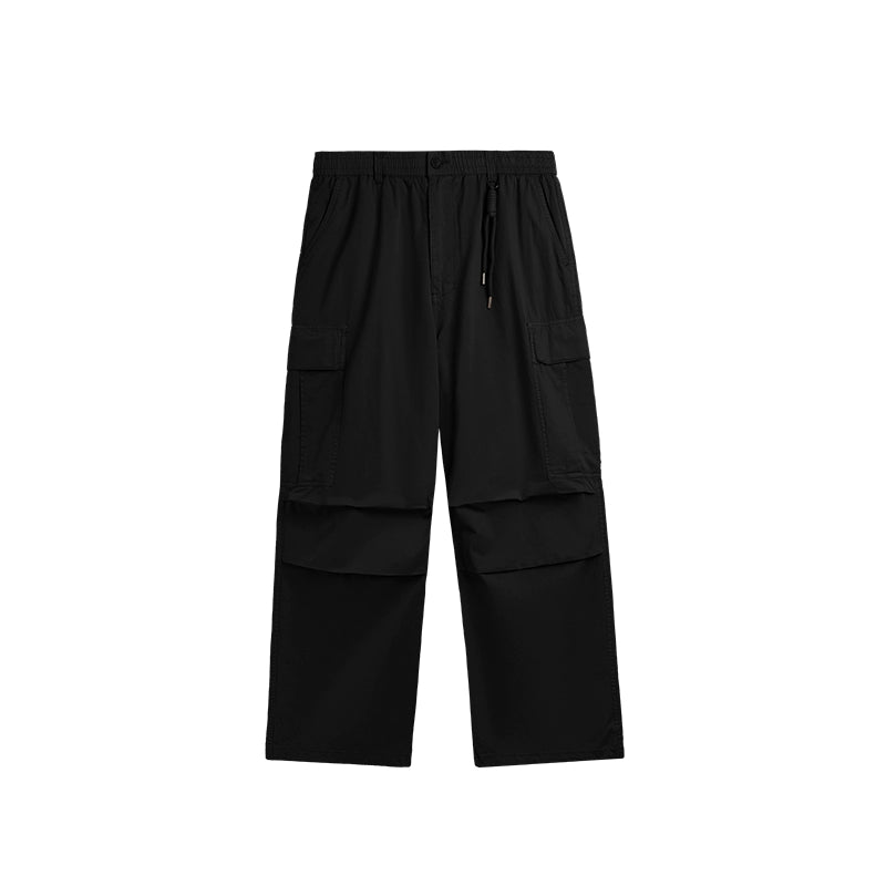 【Oneblue Shop】ウエストゴムワイドカーゴパンツ 春 夏 / Cargo Pants LS2407212
