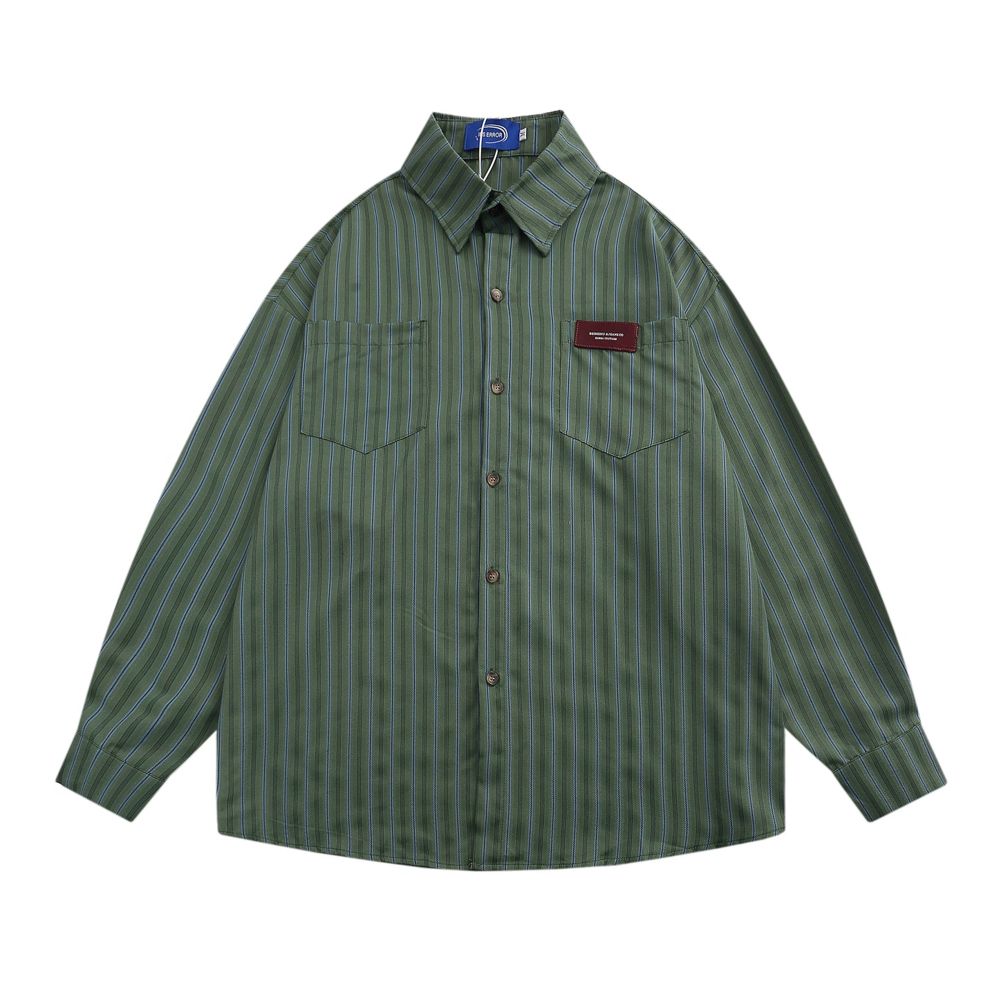 【Oneblue Shop】ルーズストライプシャツ Loose Stripe Shirt LS202510012