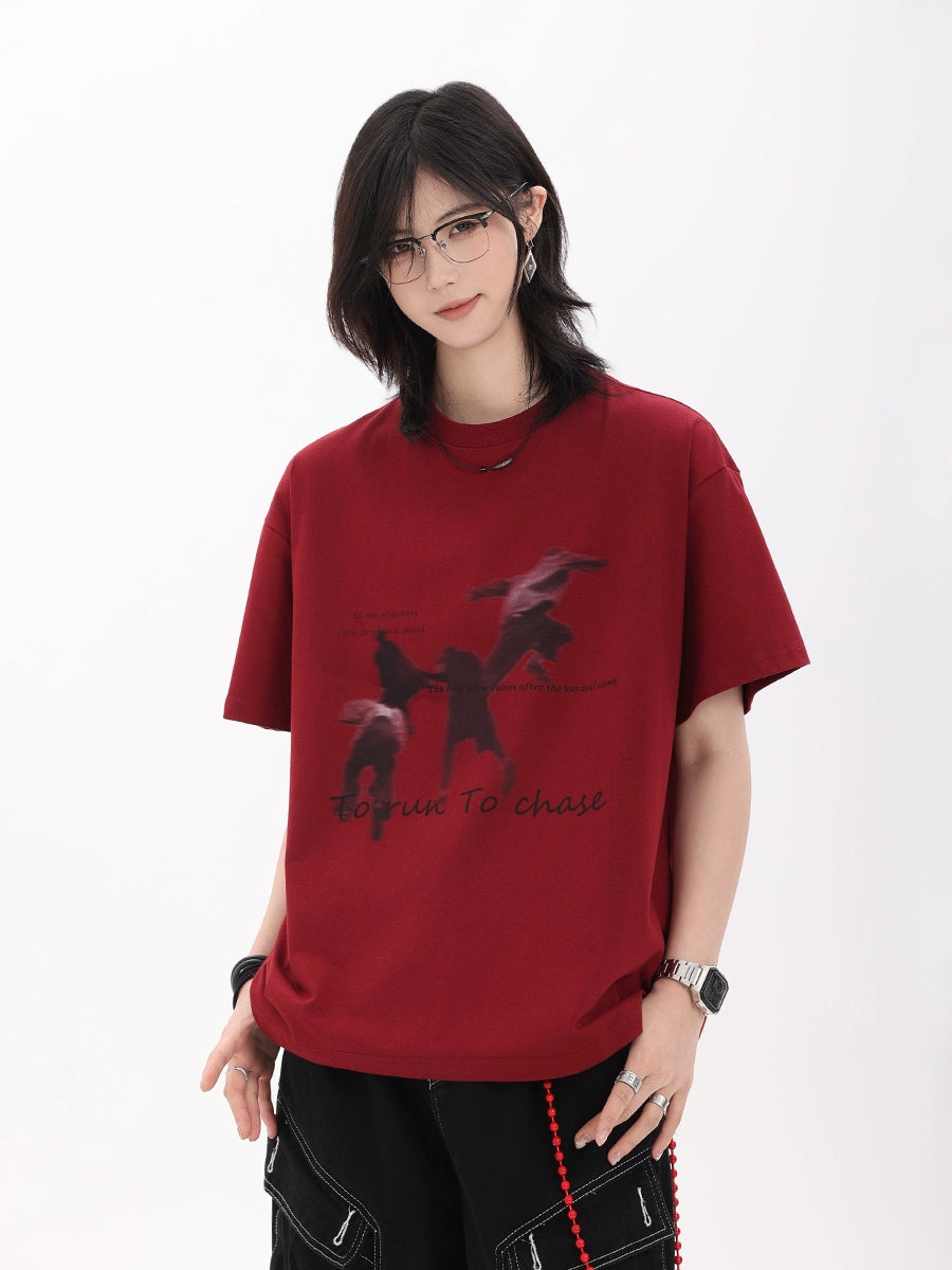 【Oneblue Shop】半袖Tシャツ/夏用/ゆったりシルエット LS2505251