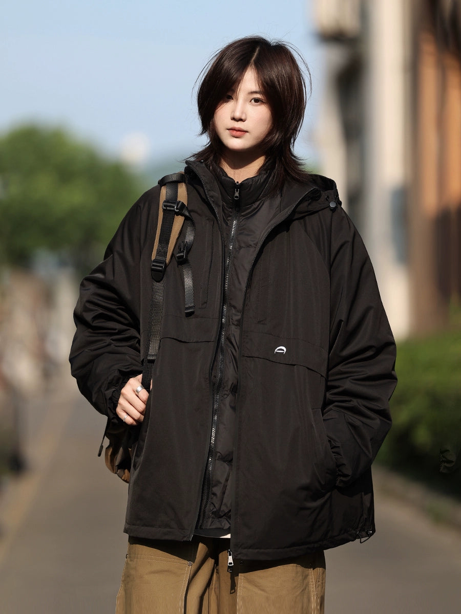 【Oneblue Shop】3イン1ダウンジャケ ット・90%ホワイトダックダウン 3-in-1 Down Jacket with 90% White Duck Down LS2411042