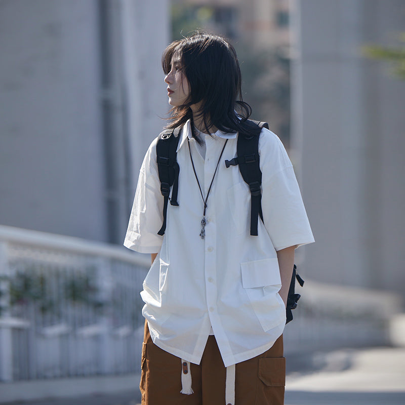 【Oneblue Shop】CityBoy 夏の半袖シャツ LS033103