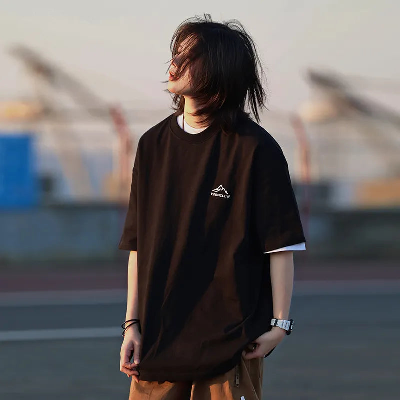【Oneblue Shop】レトロヘビーウェイト270g 半袖 Tシャツ LS0404001