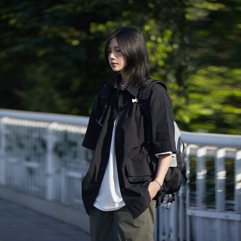 【Oneblue Shop】CityBoy 夏の半袖シャツ LS033103