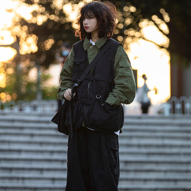 【Oneblue Shop】多機能ポケット付きベスト LS033001