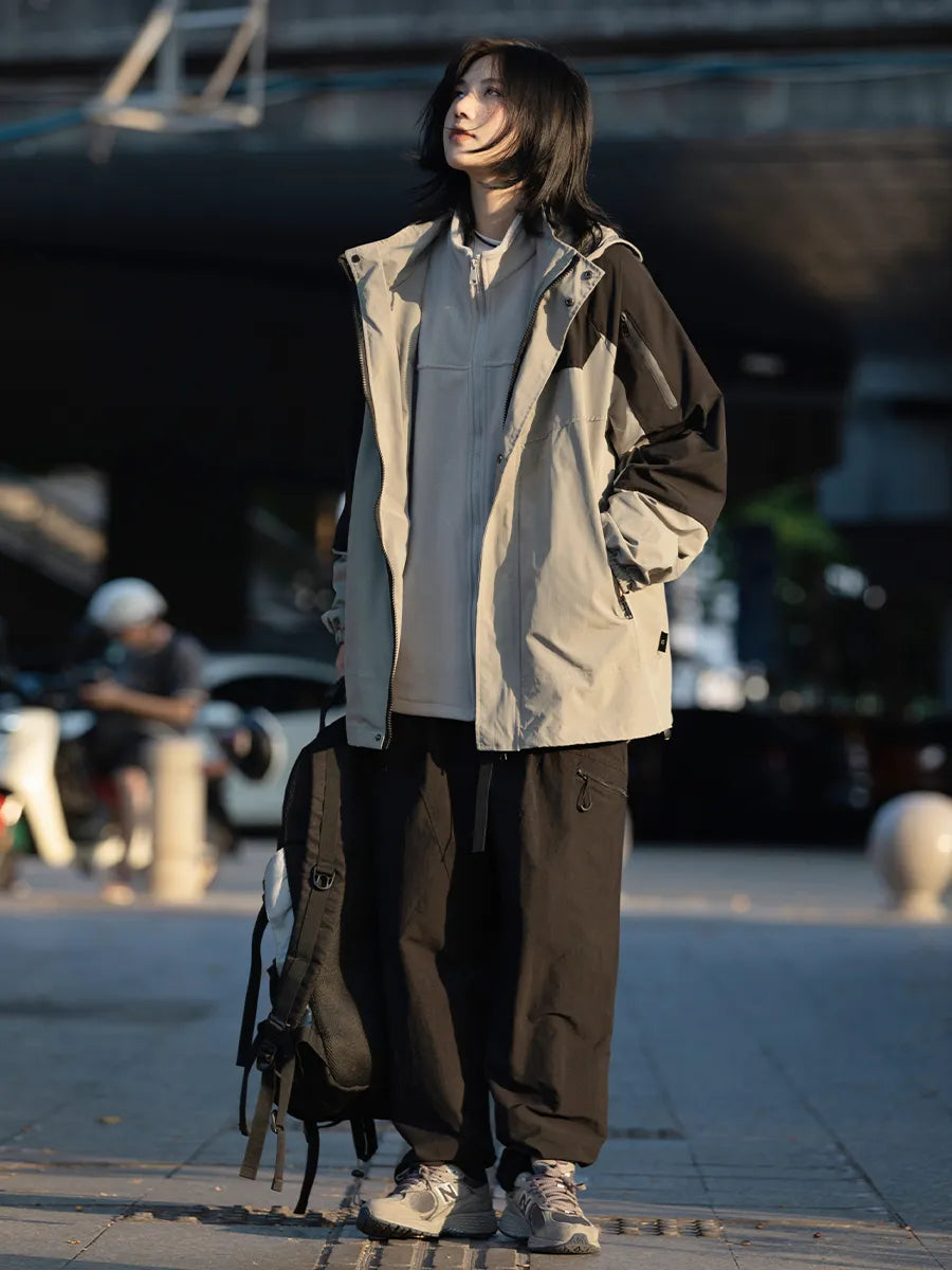 【Oneblue Shop】カーゴパンツ 男女通用 海外トレンド 無地 レギュラー丈 レギュラーウエスト ポケットデザインls2210291