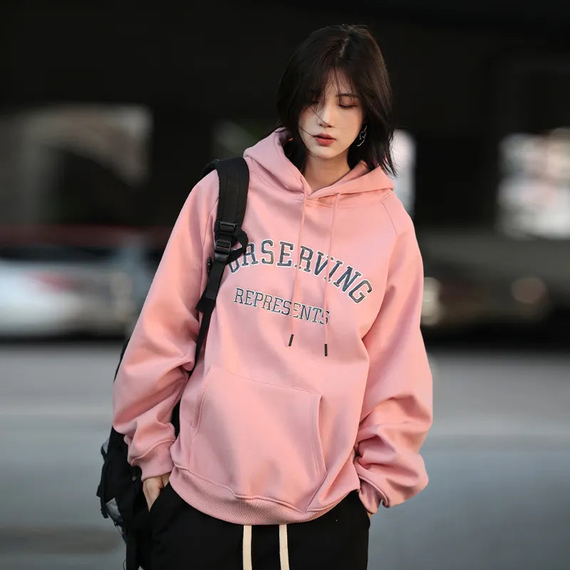 【Oneblue Shop】帽子付けパーカー フリース 秋冬 男女兼用 ls112301