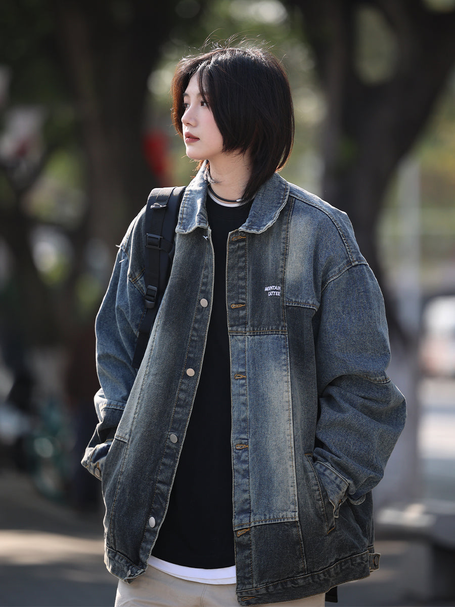 【Oneblue Shop】加工デニムジャケット ナンバーナインデニム LS233301